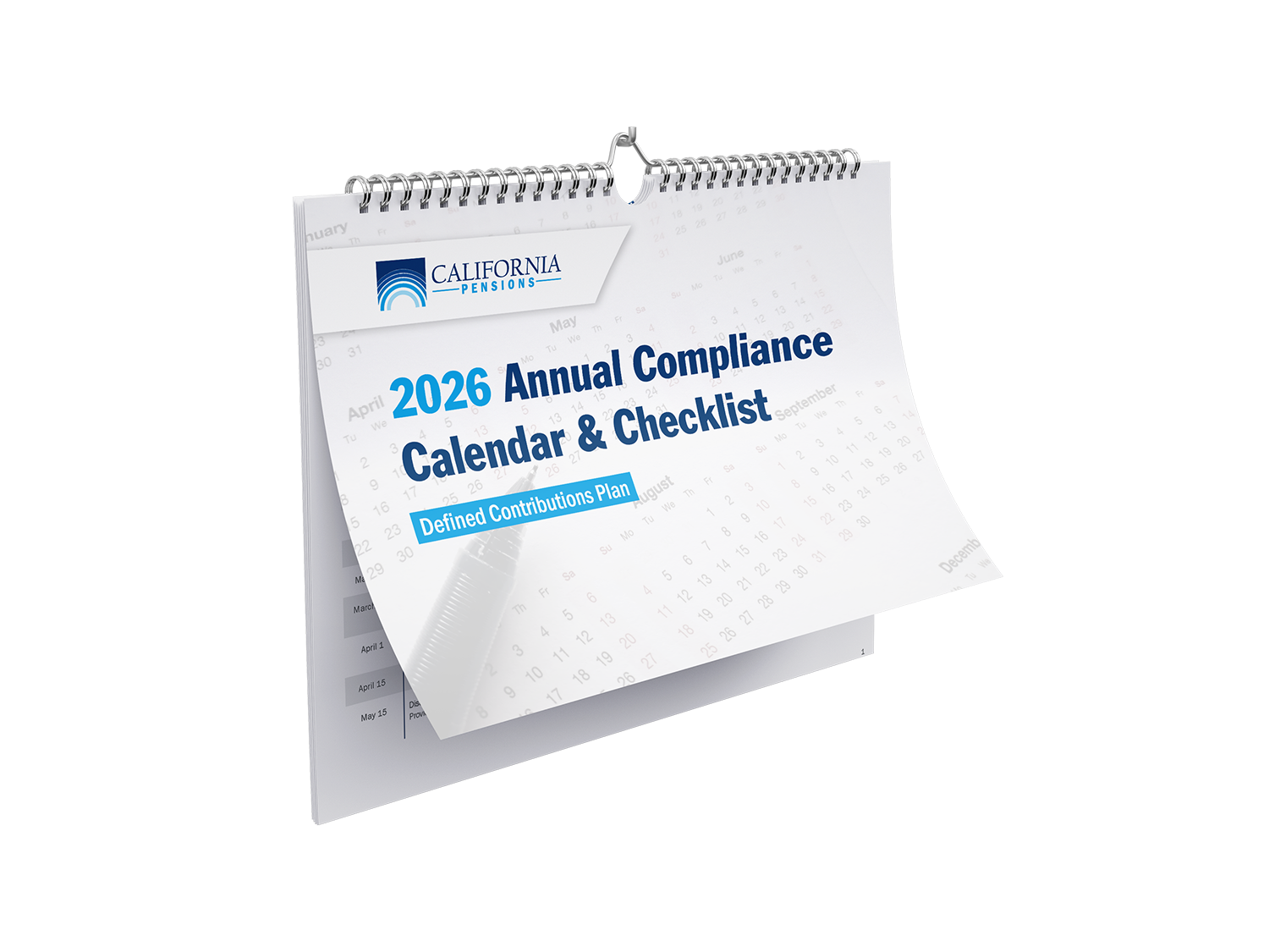 annual compliance calendar mock up